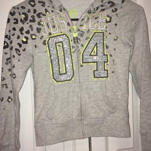 Justice comfy cute jacket for girls